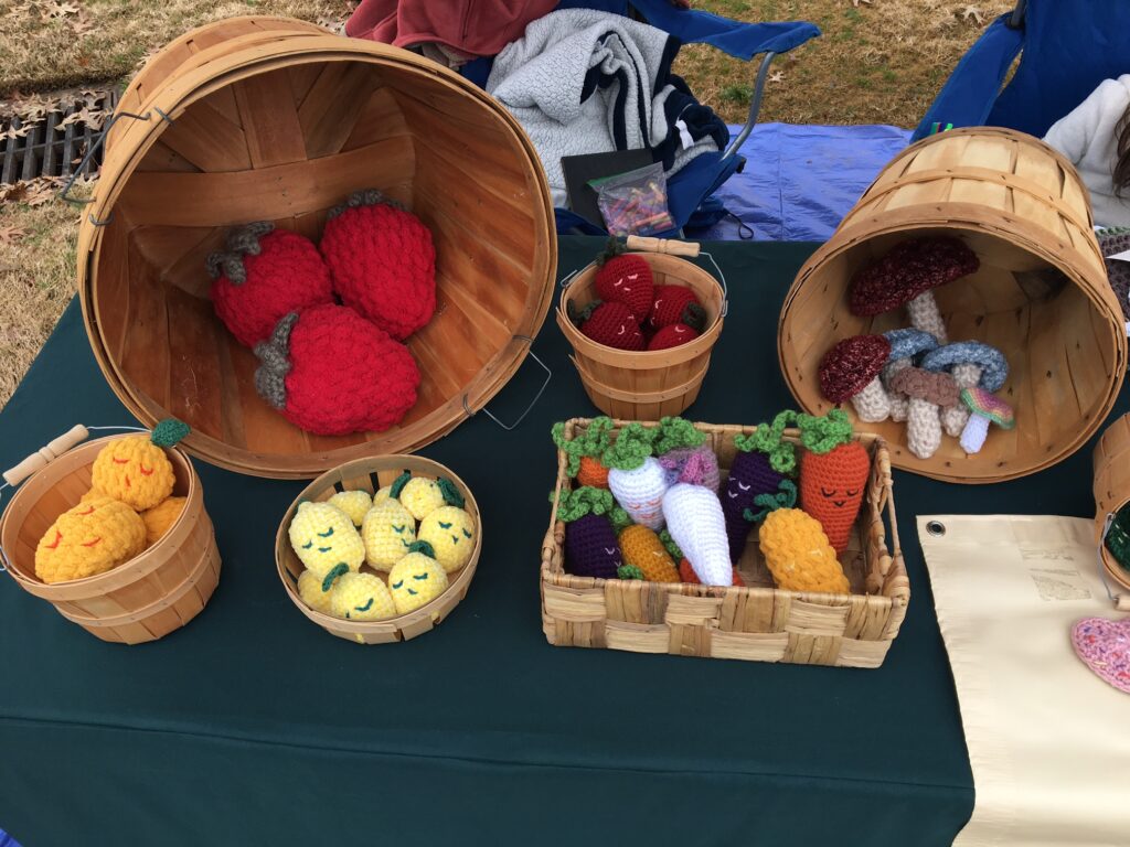 crochet fruit and veggie amigurumi